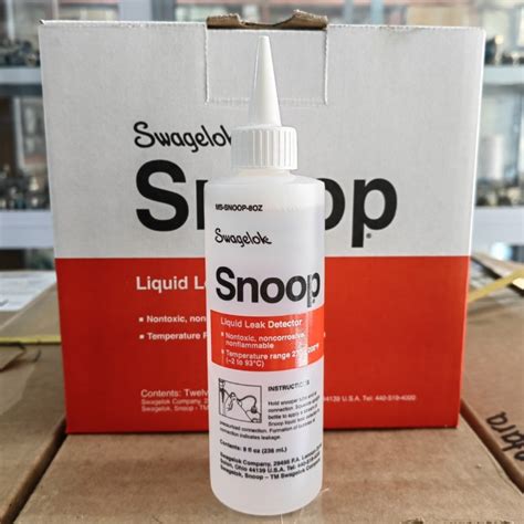 swagelok snoop|Swagelok leak detector fluid 